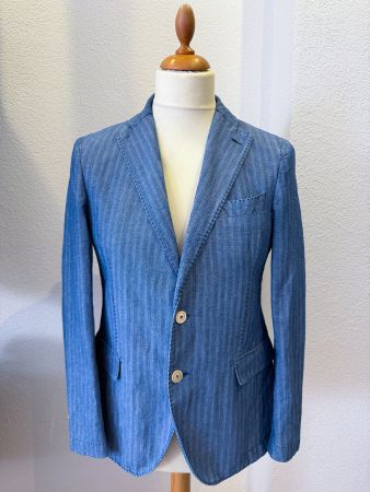 Manuel Ritz Leinen Sakko Gr. 46 (S) Made in Italy