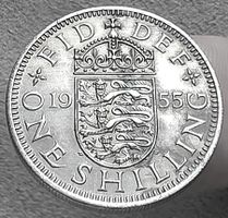 GROSSBRITANNIEN 1 SHILLING 1955