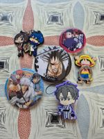 Anime Set Schlüsselanhänger Ansteckbuttons 