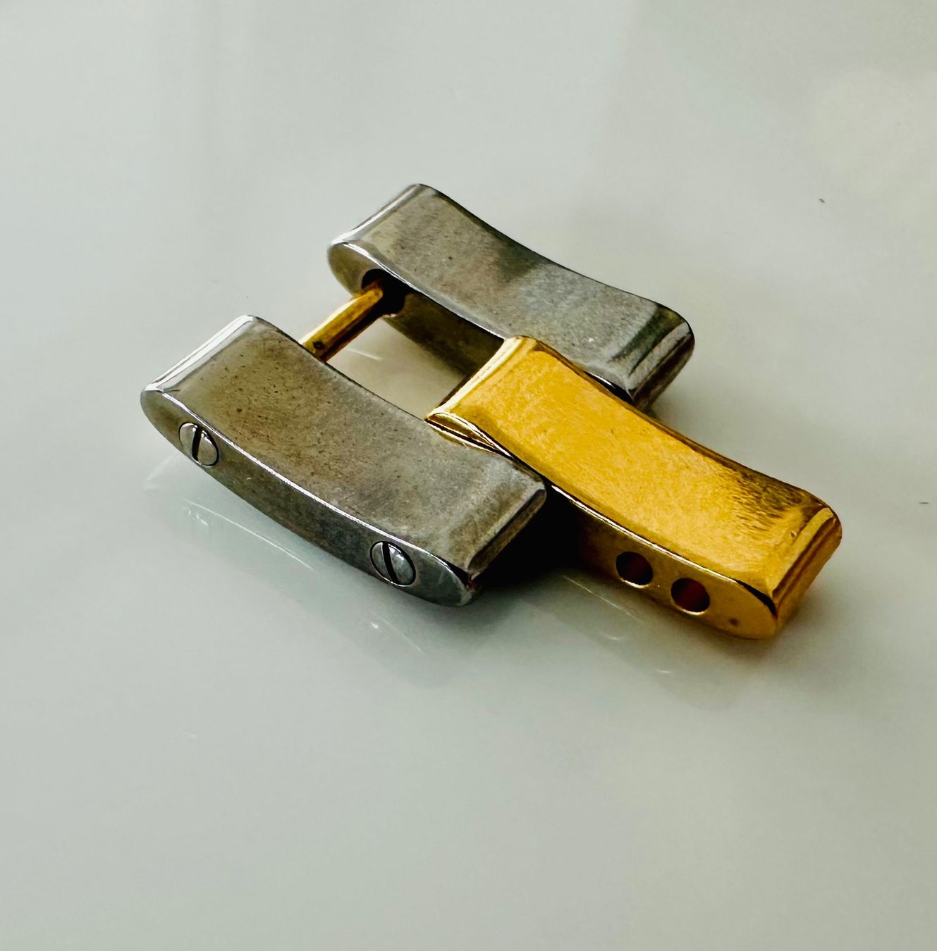 Baume & Mercier Orologi: BAUME & MERCIER LINEA  - MAILLON BICOLORE 16 mm – Nuovo (secondo la descrizione) da Conthey venduto da advisia 4