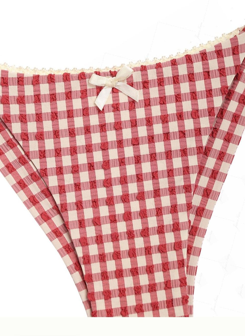 Costumi da bagno & Bikini: Pomegranate Red Gingham Bikini Set – Nuovo e nell'imballaggio originale da Marly venduto da Nabrudis 2