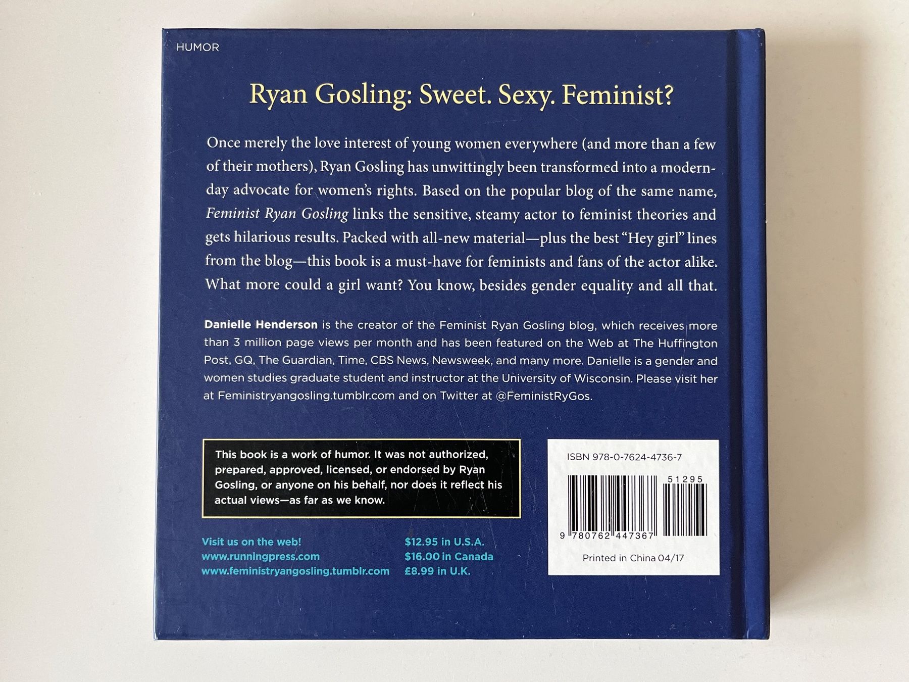 Bücher: Feminist Ryan Gosling - Danielle Henderson – Neu (gemäss Beschreibung) aus zürich von Cf8000 1