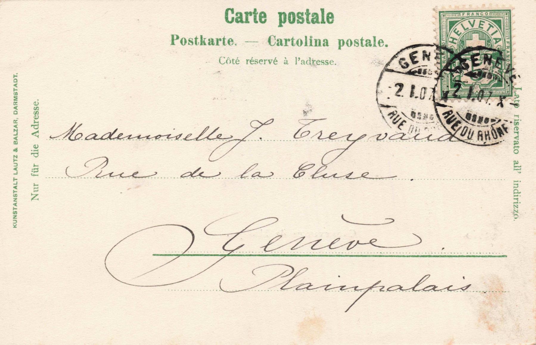 Cartoline postali: Geneve conservatoire musique – Usato da Biasca venduto da Blenio71 1