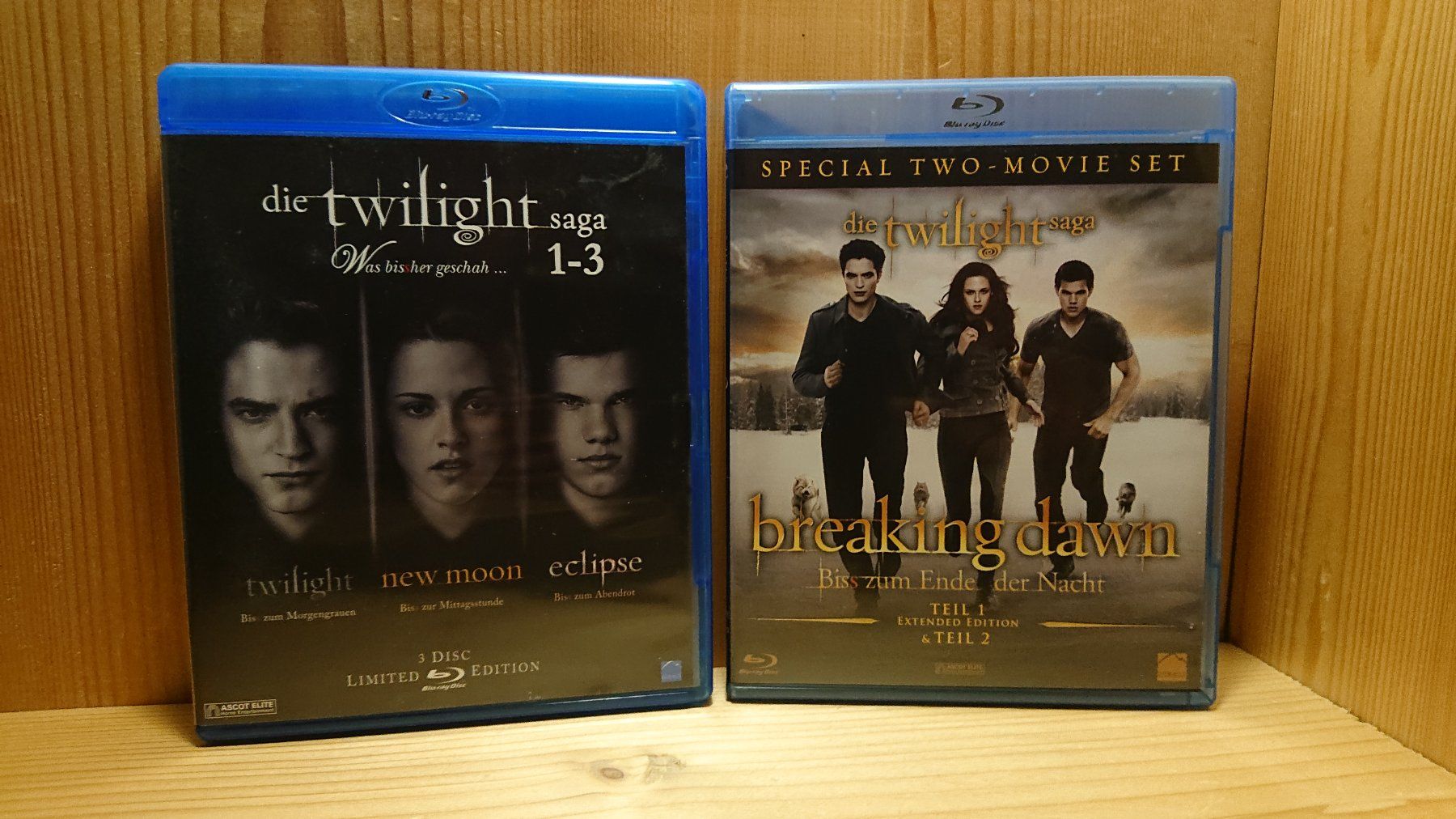 Alle DVDs: DIE TWILIGHT SAGA 1 bis 5 auf Blu-Ray – Gebraucht aus Wilderswil von Exebub