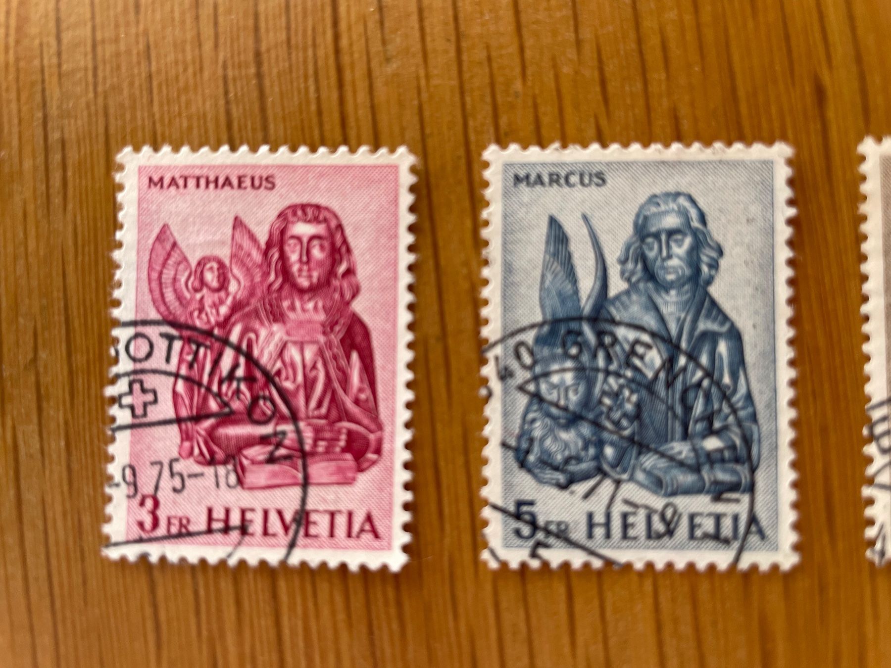 Tutti i francobolli: Evangélistes oblit. choisies – Usato da Sonceboz-Sombeval venduto da Comment2 1