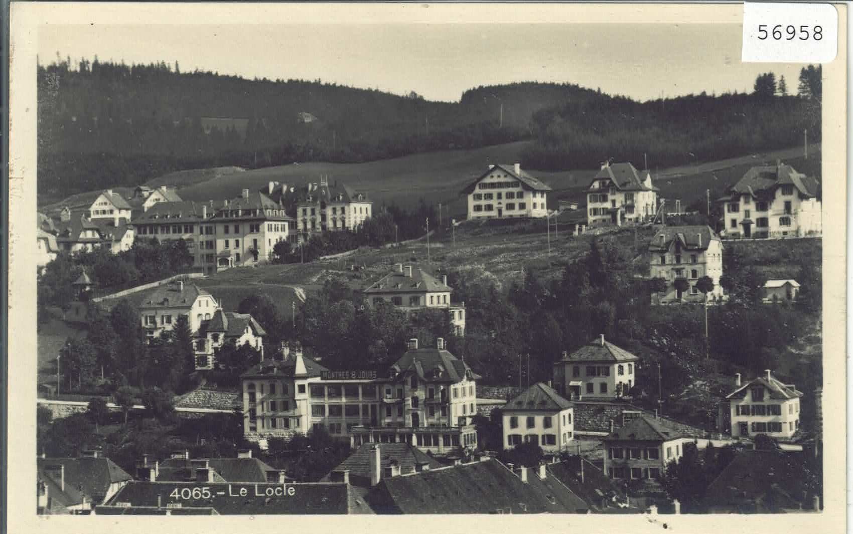 Cartoline postali: Le Locle - Vue generale – Usato da Ettingen venduto da Kartenplanet