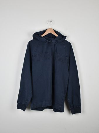 Stone Island Hoodie mit Logo Print, blau, Gr.L