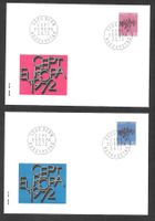 2 FDC 509-510 Serie Einzelmarken 2.5.1972 schön illustriert