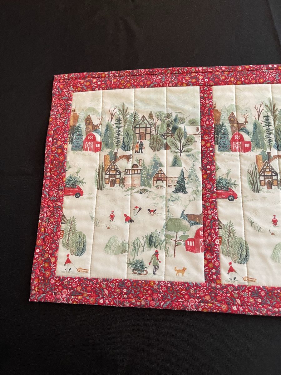 Alle Dekorationen: Chemin de table de Noël patchwork  – Neu und originalverpackt aus La Chaux-de-Fonds von NathalieM07 3