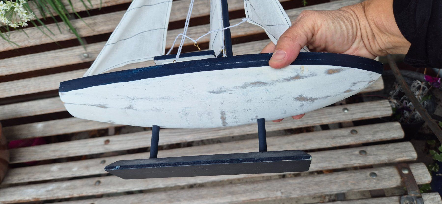 Tutte le decorazioni: Schönes Deko Segelboot Holz – Usato da Neerach venduto da SilliS 4