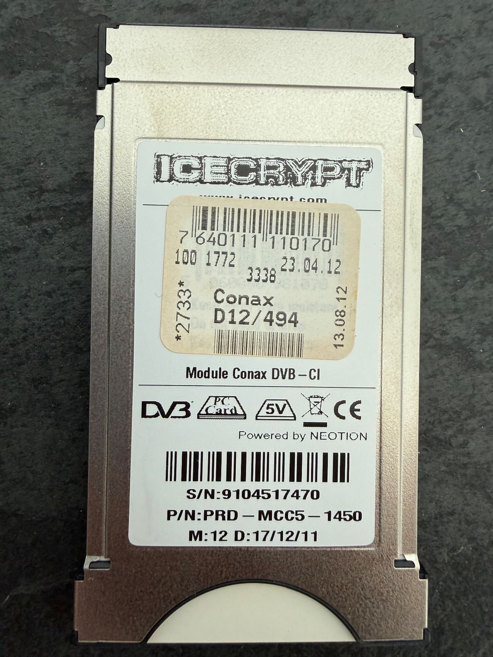 Module und Funcards: 2 Stk. conax ICECRYPT Entschlüsselungs Module – Gebraucht aus Stetten SH von Urlaub 3