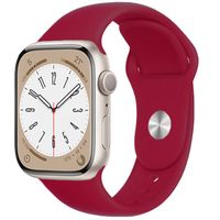 Silikon Armband für Apple Watch 42/44/45/49mm - Dunkelrot