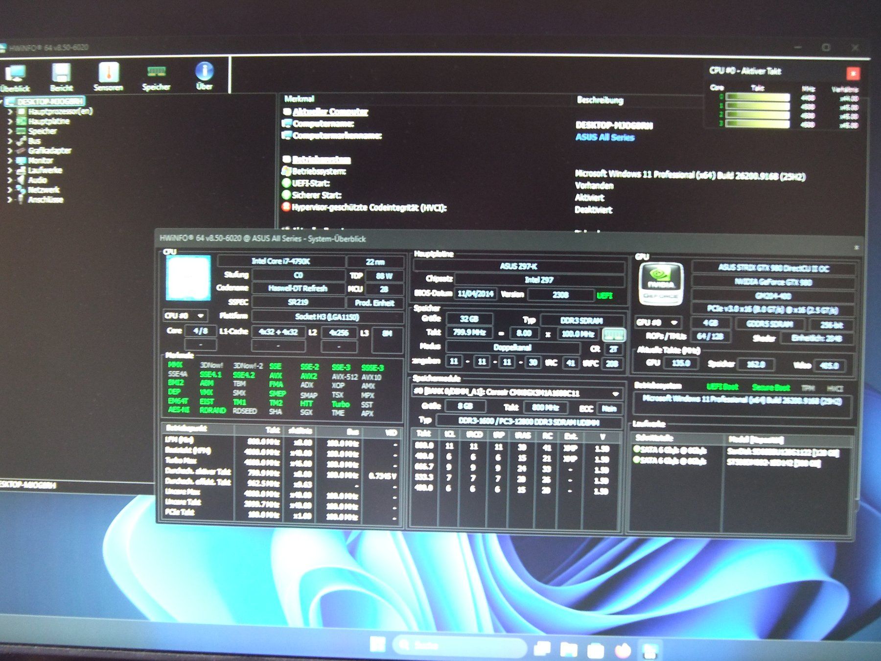 Asus PC: Einsteiger OC-Gaming PC i7-4790k Win11 – Usato da Bretzwil venduto da king-richard01 5