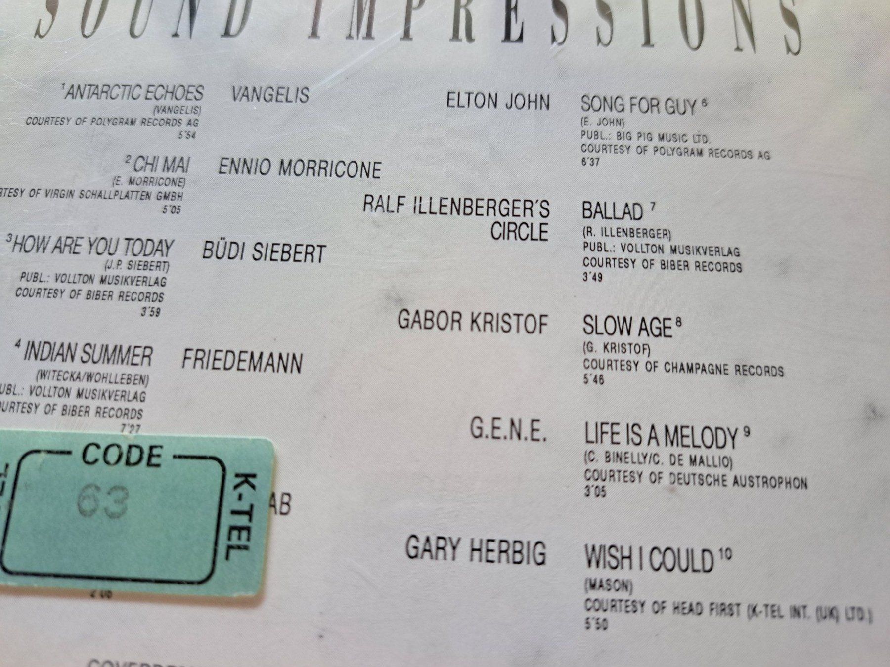 CDs: Cd Sound Impressions - Compilation – D'occasion à Pully par bro_n52j 3