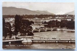 Genève, Le Rhône et Ile J.-J. Rousseau