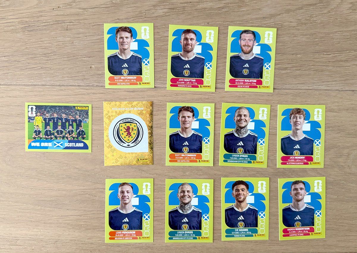 Panini Carte collezionabili: WM 2026 Sticker Panini Team Scotland – Nuovo e nell'imballaggio originale da Schlieren venduto da freesoul