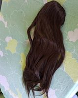 Echthaar Haarteil/Toupette Dunkelbraun, Top Qualität!