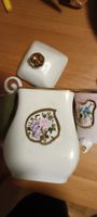 Servizio da caffè antico Bavaria decorato con fiori.