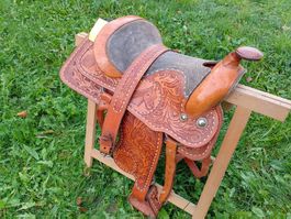 Westernsattel verziert