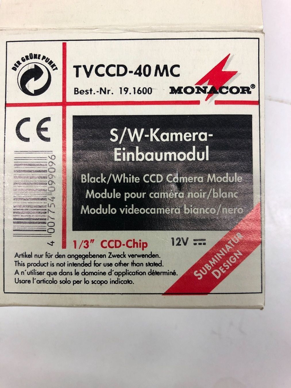 Fotocamera: Monacor Kameraeinbaumodul – Nuovo e nell'imballaggio originale da Dübendorf venduto da voojagig 2