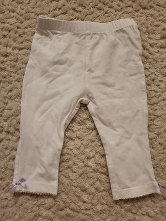 Leggings Smile weiss mit Schleifen Grösse 68 gebraucht