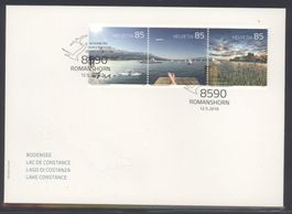 2016, FDC, Sondermarken Bodensee (Nr.1595–1597)