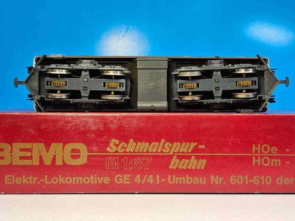 Bemo Modelleisenbahnen: Bemo 1252 119 Vitrinenmodell _ RhB E-Lok Ge 4/4 I 606 Kesch – Gebraucht aus Uerikon von Airport68 8