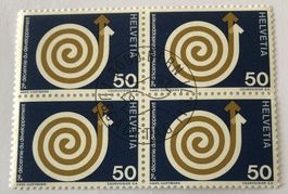 4 er Block Nr.494 mit Vollstempel Bern