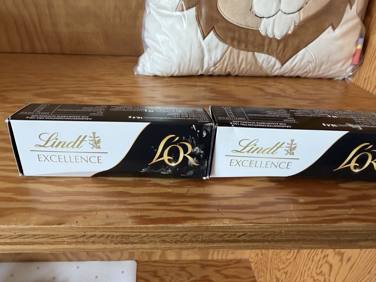 Coperchi dei cremini per caffè: Vier Kaffeekapseln Lindt Excellence – Nuovo (secondo la descrizione) da Triengen venduto da RanMori