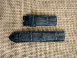 Bracelet croco gris 24/24 mm