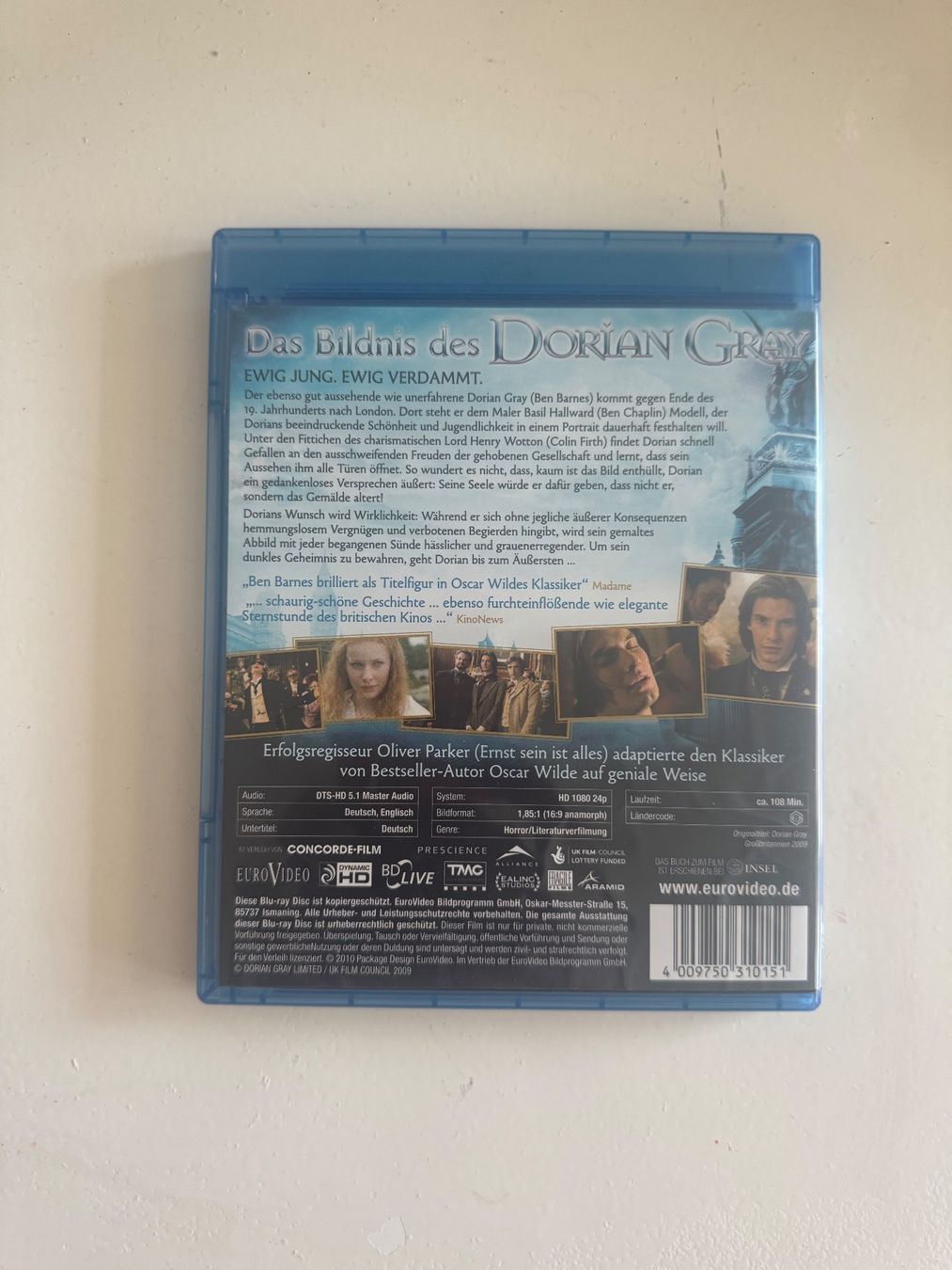 Alle DVDs: DAS BILDNIS DES DORIAN GRAY.  (BLU-RAY) – Gebraucht aus Basel von san_2qlq 1