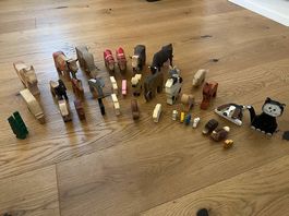 Diverse Holztiere