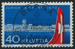 1953 - Zürich Flughafen - Ersttag Voll Stempel ET - it