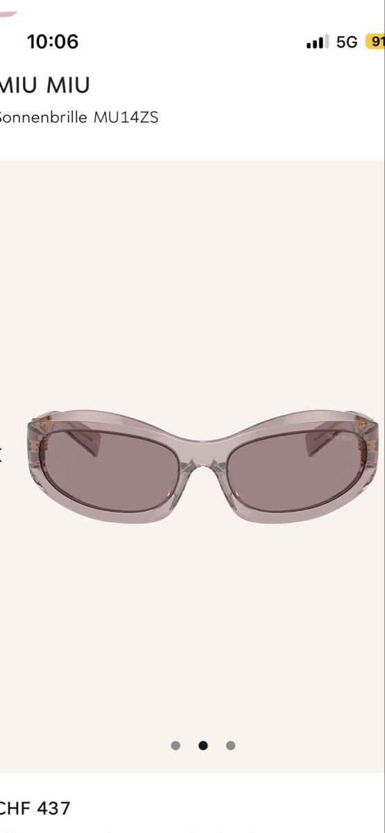 Miu Miu Occhiali & Lenti: Miu Miu Sonnenbrille MU14ZS  – Nuovo (secondo la descrizione) da Zürich venduto da Nnnn161 2
