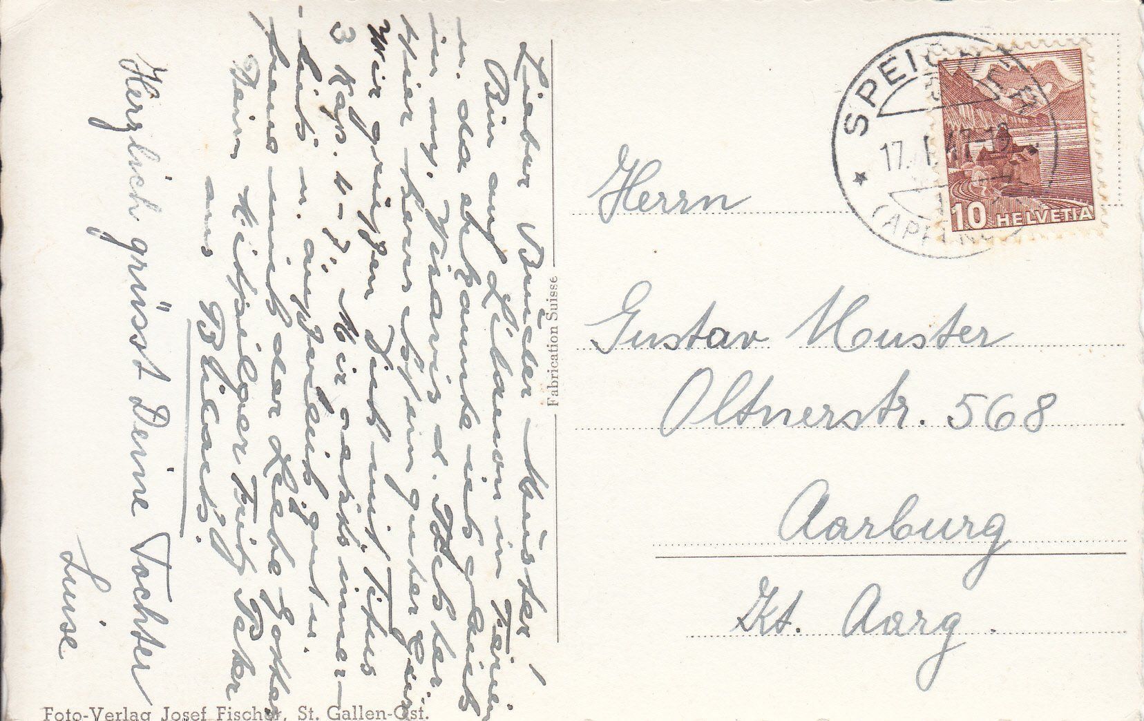 Cartoline postali: Speicher 1947 – Usato da Bürglen TG venduto da StampGraf 1