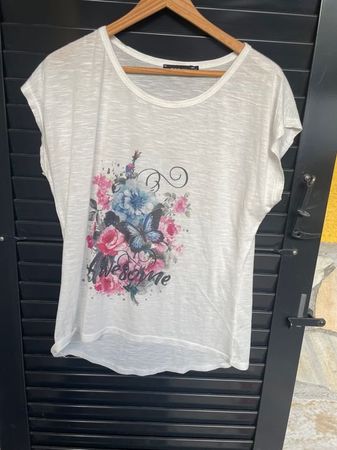 Damen Oberteil  T-Shirt XL weiss