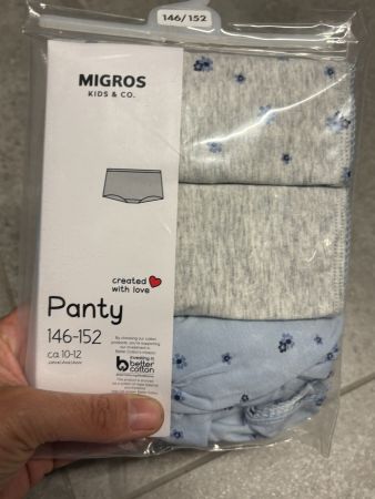 Lot slips panty fille 146 - 152 neuf