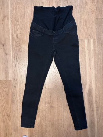 Umstandshose schwarz Denim Grösse 38