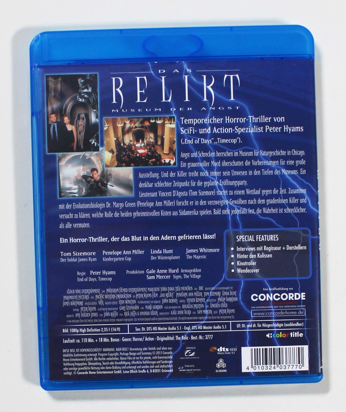 Tutti i DVDs: Blu-Ray -  DAS RELIKT - MUSEUM DER ANGST - Horror Thriller – Nuovo (secondo la descrizione) da Brüttisellen venduto da Collector-Corner 2