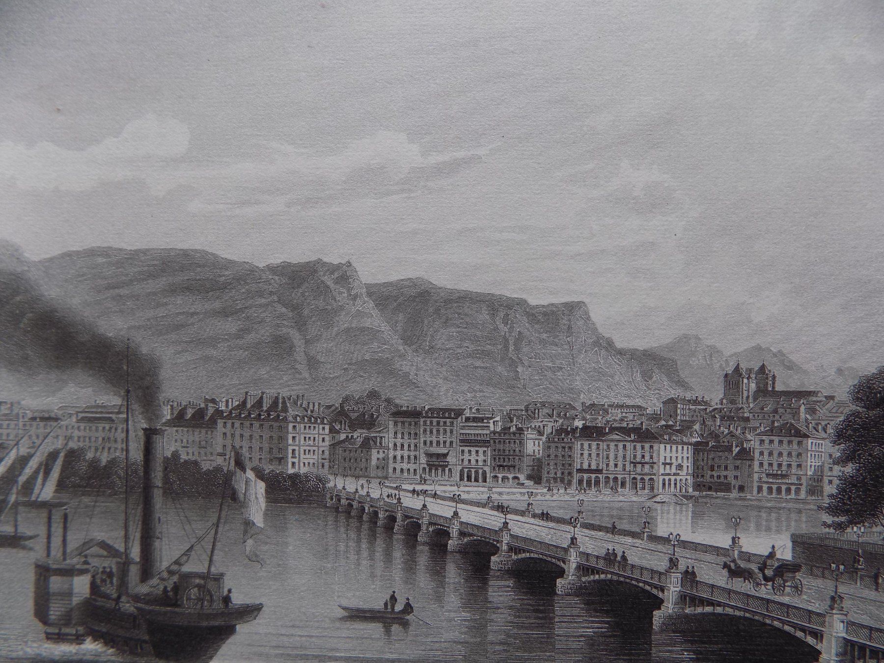Stiche: Genève pont Montblanc – Gebraucht aus Risch von Rischli15 6