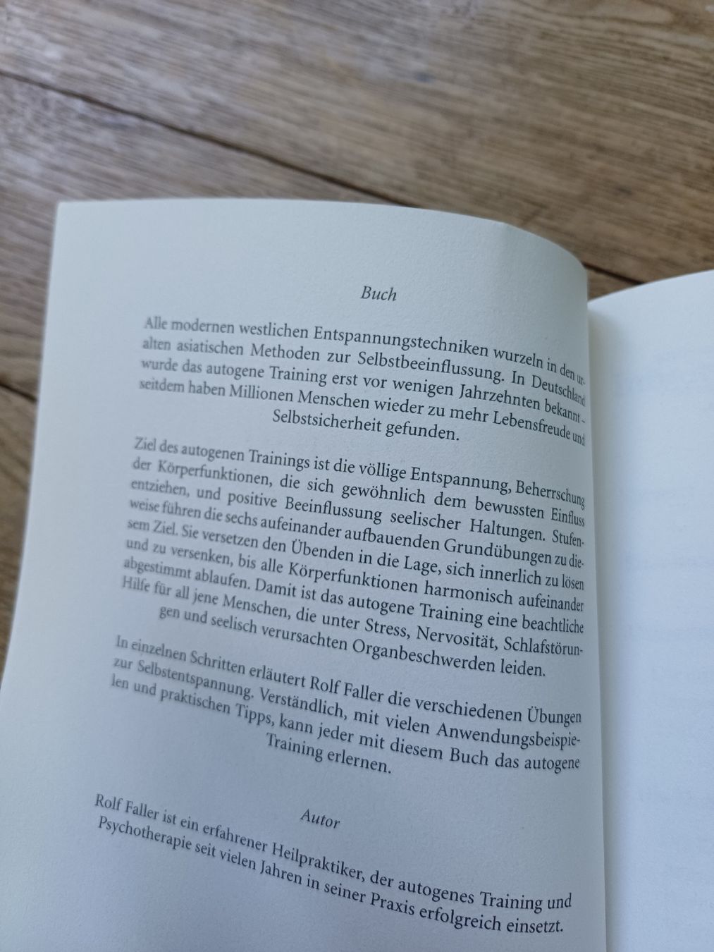 Livres: Rolf Faller Autogenes Training Entspannung Buch  – Neuf (Voir description) à Bern par rikivip 2