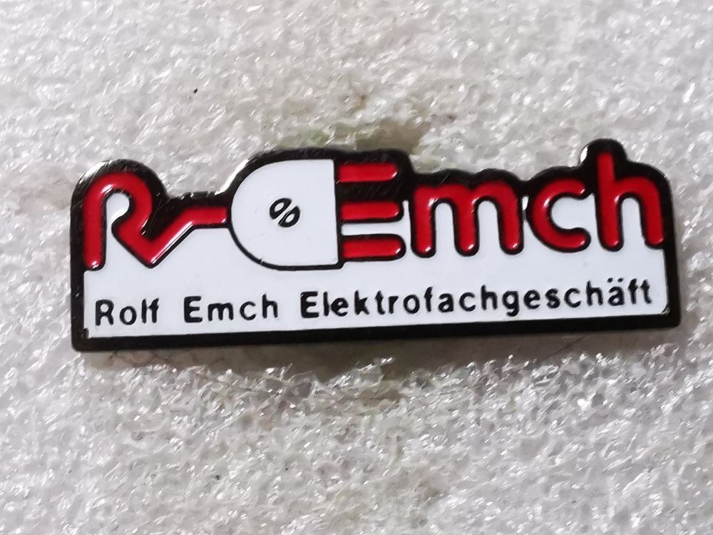 Placchette & Badge: Ansteckpin 6: Rolf Emch Elektrofachgeschäft – Usato da Oppligen venduto da Pin-Fall-Shop