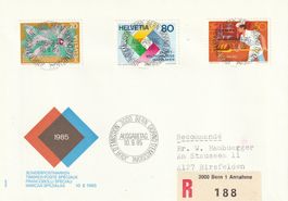 1985 FDC, Sonderpostmarken II mit ET - Vollstempel