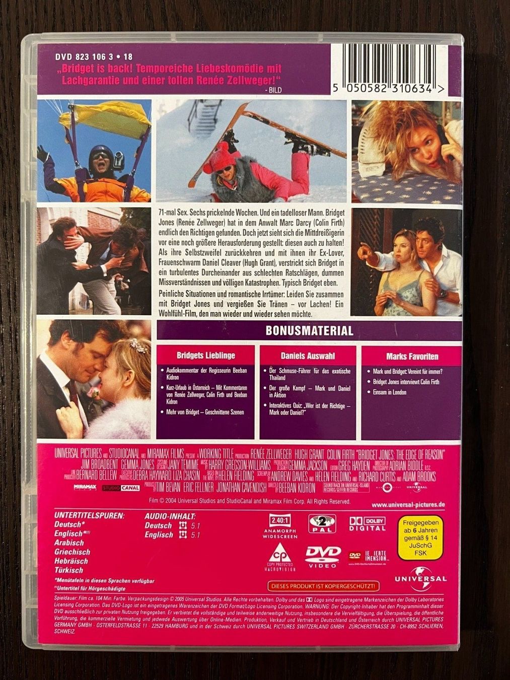 Alle DVDs: Bridget Jones - Am Rande des Wahnsinns – Gebraucht aus Zürich von FilmFreunde 1