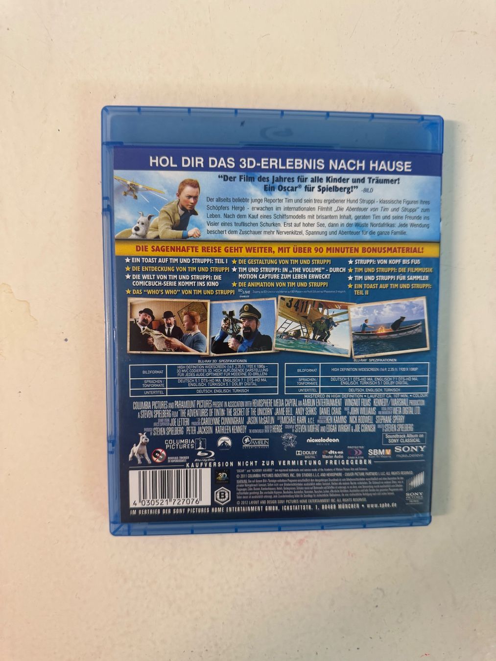 Tutti i DVDs: TIM UND STRUPPI. (BLU-RAY) 2D+3D – Usato da Basel venduto da san_2qlq 1