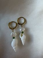 Ohrringe Muscheln Perlen handgemachter Ohrschmuck