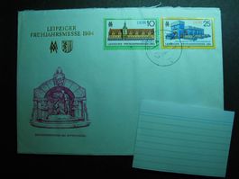 DDR 1984 Brief  Leibziger Frühjahrsmesse