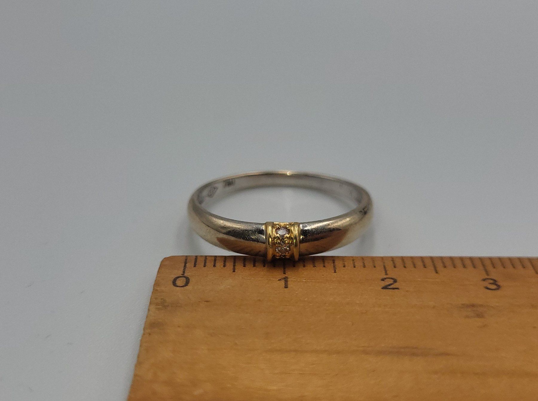 Ringe: 18 Karat 750 Bicolor Gold Ring Mit Diamanten – Gebraucht aus Wald ZH von Dasilver 1