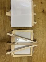 Mini Leinwand Set (8 Stk.) mit Holzstaffelei neu verpack