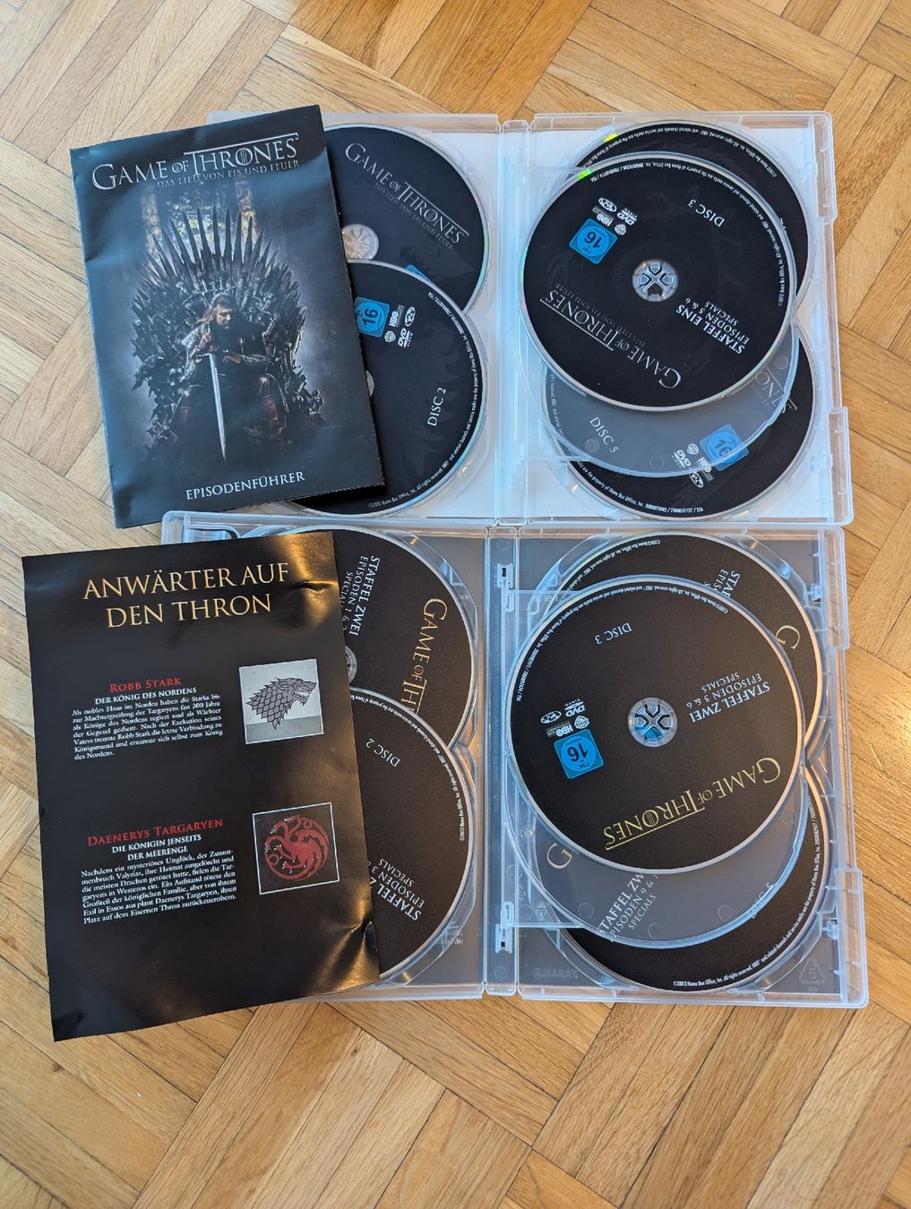 Tutti i DVDs: Game of Thrones Staffel 1 & 2 komplett – Nuovo (secondo la descrizione) da Romanshorn venduto da raykay 2